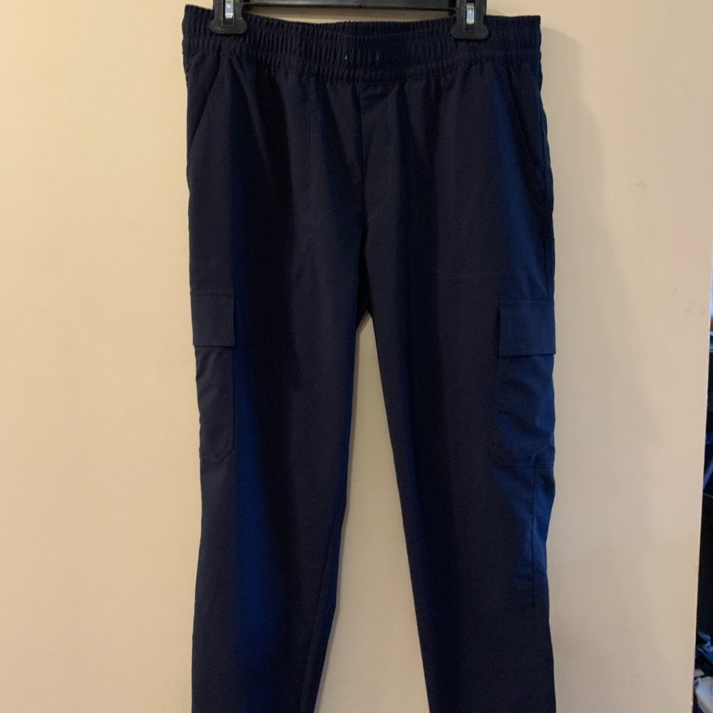 North Face travel pant, size M, navy blue, EUC